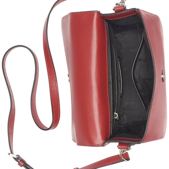 FELICA by DKNY Large top handle leather crossbody New W/ Tag - Picture 2 of 4